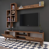 TV Meubel Set Iona Walnoot Melamine 180x48,6x35 cm