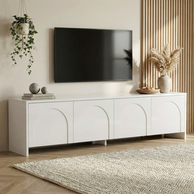 Aurelia tv-meubel wit 180 cm Gemelamineerd hout