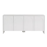 Arlen sidetable wit 180 cm Melamine gecoat houtcomposiet