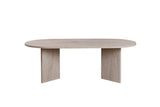 Ovale salontafel travertin melamine - Japandi -  119x60 cm - Sota