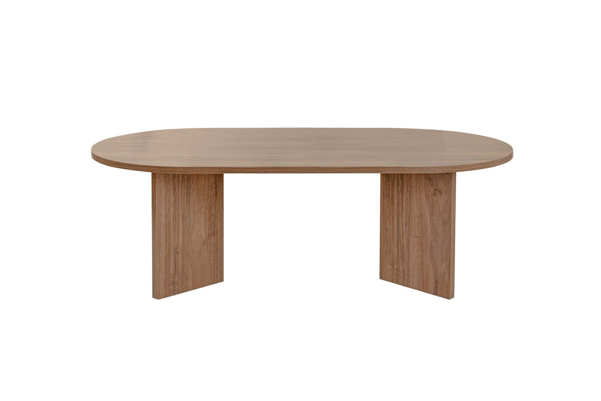 Ovale salontafel walnoot melamine - Japandi -  119x60 cm - Sota