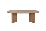 Ovale salontafel walnoot melamine - Japandi -  119x60 cm - Sota
