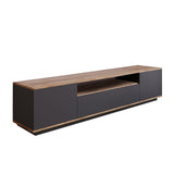 TV Meubel Vesper Atlantisch Dennenhout Antraciet Melamine 180x44,6x44,5 cm