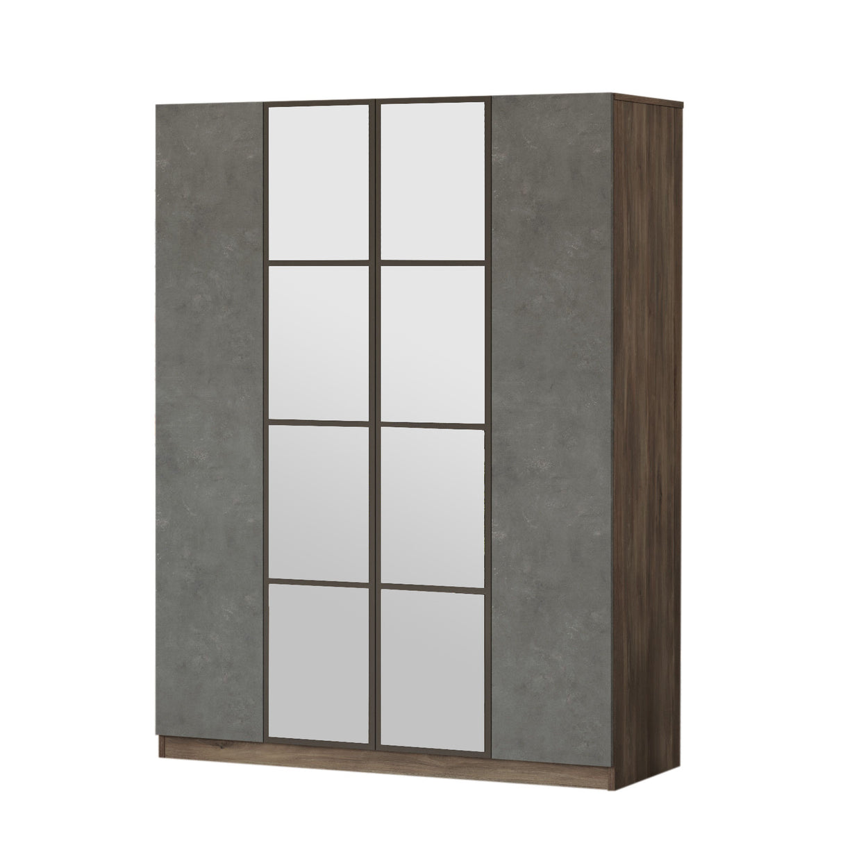 Kledingkast Orbis Bruin Grijs Melamine 138,4x183,8x50 cm