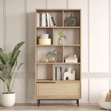 Boekenkast Kosmos Walnoot Eik Melamine 83,9x175,6x29,5 cm