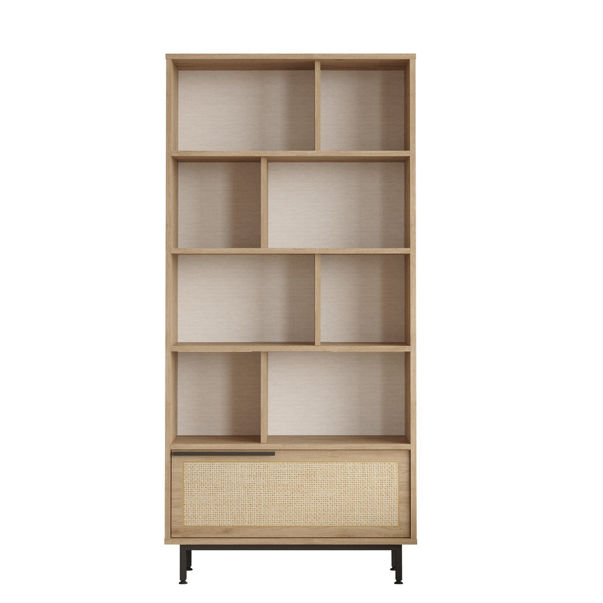 Boekenkast Kosmos Walnoot Eik Melamine 83,9x175,6x29,5 cm