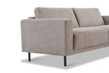 Moderne 3-zits Bank Taupe Stof Aniko 213x90x78 cm