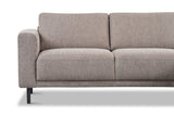 Moderne Hoekbank Rechts Taupe Stof Aniko met Chaise Longue 238x142x78 cm