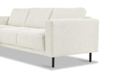 Moderne Hoekbank Links Beige Stof Aniko met Chaise Longue 238x142x78 cm