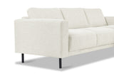 Moderne Hoekbank Rechts Beige Stof Aniko met Chaise Longue 238x142x78 cm