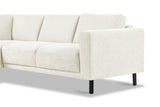 Moderne 3-zits Hoekbank Links Beige Stof Aniko met Lounger 240x197x78 cm