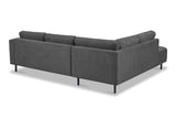 Moderne 3-zits hoekbank met Lounger Antraciet Stof Aniko links 240x197x78 cm