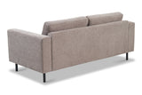 Moderne 2,5-zits Bank Taupe Stof Aniko 183x90x78 cm