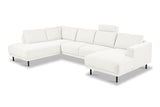 Banken - Hoofdsteun beige bankstel stof - Aniko - Dimehouse