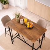 Bartafel Walnoot melamine - 90 x 48 cm - 92 cm hoog - North