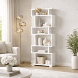 Boekenkast Blok Wit Melamine 60x165x19,5 cm