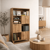 Boekenkast Marina Flora Atlantisch Dennenhout Melamine 80x155x36 cm