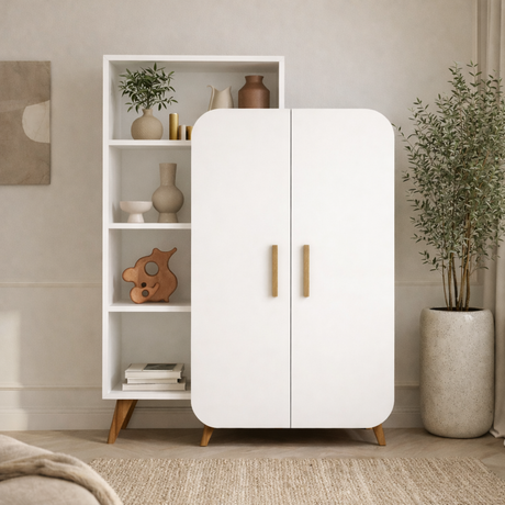 Boekenkast Form Wit Melamine 90x132x32 cm