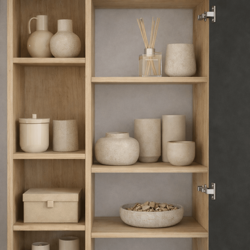 Boekenkast Jedda Eik Antraciet Melamine 79x190x32 cm