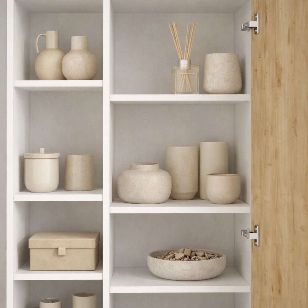 Boekenkast Jedda Wit Eik Melamine 79x190x32 cm