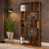 Boekenkast Lima Walnoot Melamine 90x180x20 cm