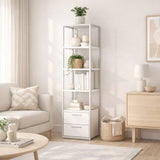 Boekenkast Robbins White Wit Melamine 39x160x39 cm