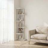 Boekenkasten - Boekenkast Saso Wit Melamine 37x141x24 cm - Dimehouse