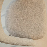 Eetkamerstoelen-Japandi Eetkamerstoel Zand - Open rug - Walnootlook Frame - Aki-Dimehouse