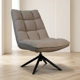 Draaifauteuil Yuki Taupe Bouclé 360° Draaibaar sfeerfoto in modern interieur