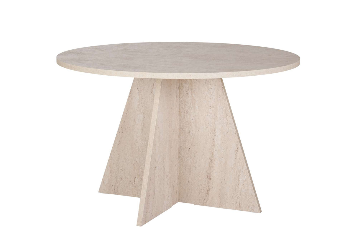 Eetkamertafel rond Travertine Mary - 125 cm