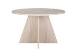 Eetkamertafel rond Travertine Mary - 125 cm