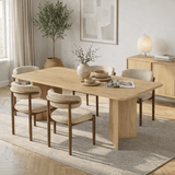 Eettafels - Eettafel Eiken Melamine rechthoekig 180x89,5x75 cm - Linova - Dimehouse