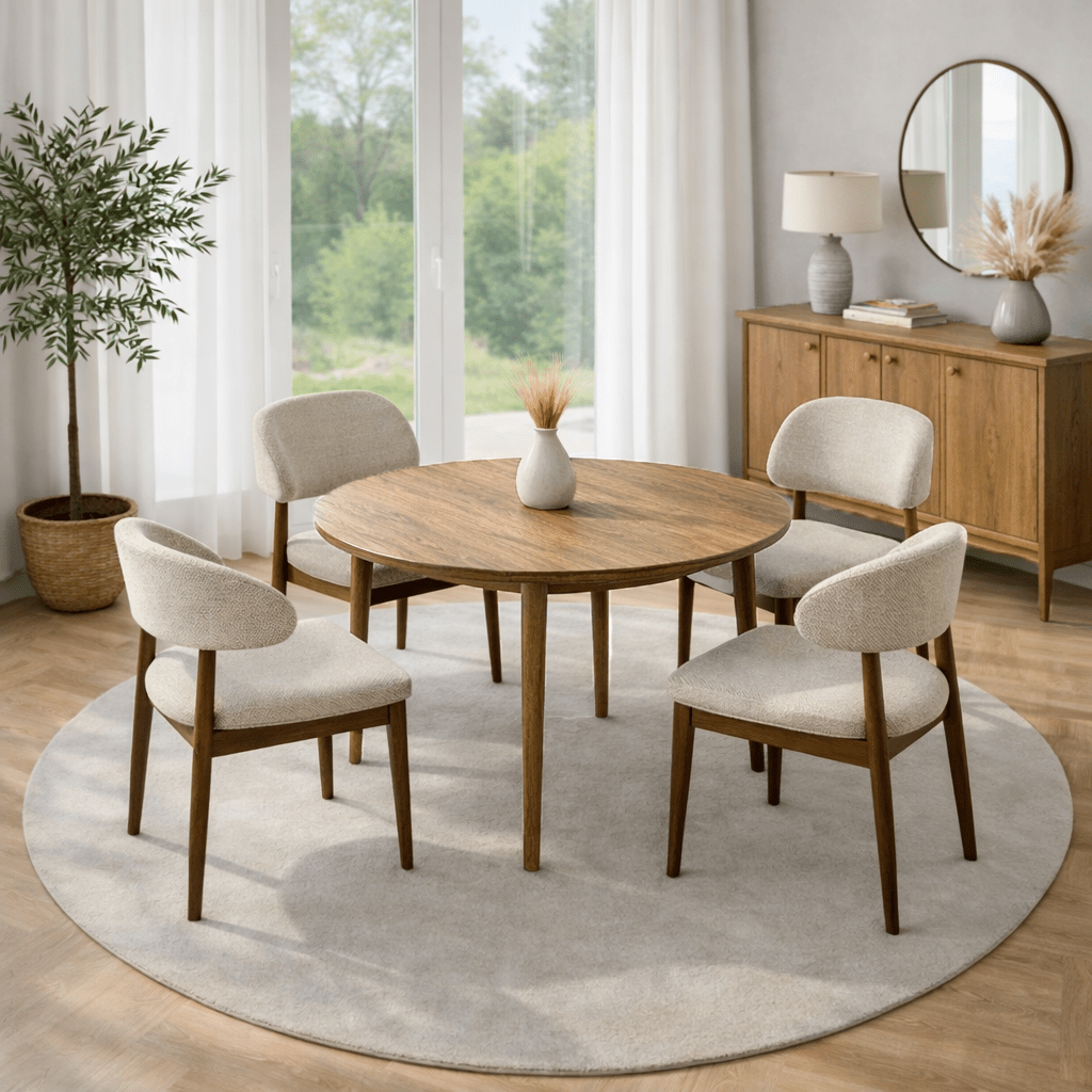 Eettafel Eiken Melamine uitschuifbaar 100-130 cm - Vienna