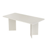 Eettafel Wit Melamine rechthoekig 180x89,5x75 cm - Linova