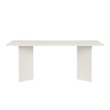 Eettafel Wit Melamine rechthoekig 180x89,5x75 cm - Linova