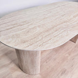 Eettafel Jimi 180x90 cm travertin beige