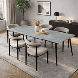 Eettafels - Eettafel Sintered Stone Marmerlook Grijs - Jules - Dimehouse