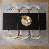 Eettafels - Eettafel Sintered Stone Marmerlook Zwart - Jules - Dimehouse