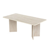 Eettafel Travertine Melamine rechthoekig 180x89,5x75 cm - Linova