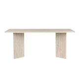 Eettafel Travertine Melamine rechthoekig 180x89,5x75 cm - Linova