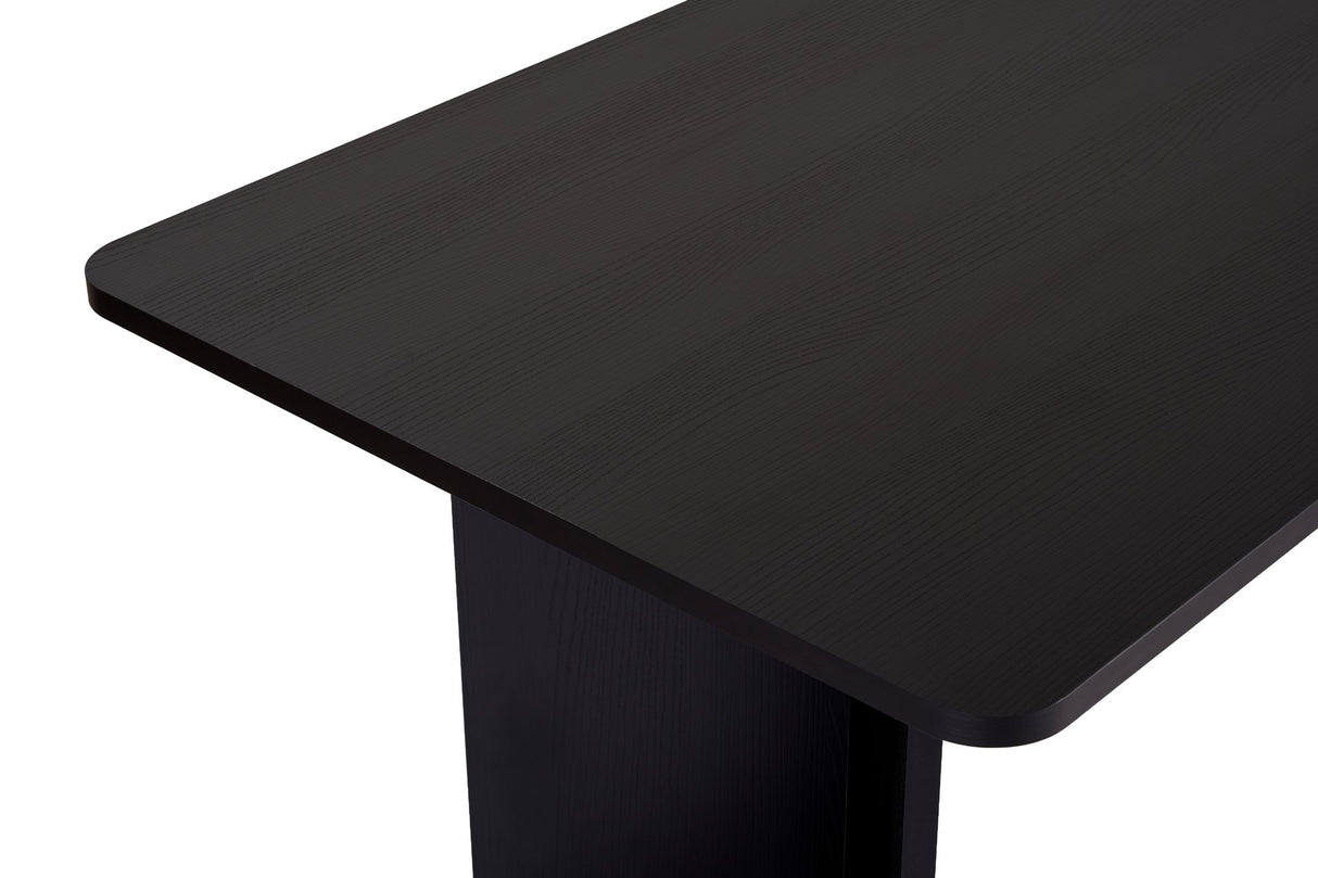 Eettafel Zwart Melamine rechthoekig 180x89,5x75 cm - Linova