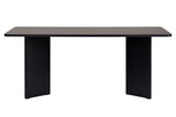 Eettafel Zwart Melamine rechthoekig 180x89,5x75 cm - Linova
