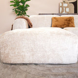 Banken-Hoekbank beige chenille stof - 292x170 cm - Shane - links-Dimehouse