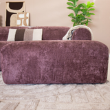 Banken-Hoekbank paars chenille stof - 292x170 cm - Shane - rechts-Dimehouse