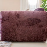 Hoekbank paars chenille stof - 292x170 cm - Shane - links