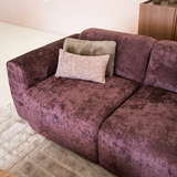 Banken-Hoekbank paars chenille stof - 292x170 cm - Shane - rechts-Dimehouse