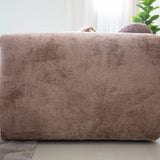 Hoekbank taupe chenille stof - 272x170 cm - Shane - links