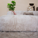 Banken-Hoekbank zand chenille stof - 272x170 cm - Shane - links-Dimehouse