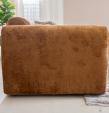 Hoekbank oker chenille stof - 292x170 cm - Shane - rechts