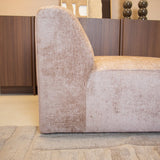 Fauteuils-Fauteuil zand chenille stof Shane-Dimehouse